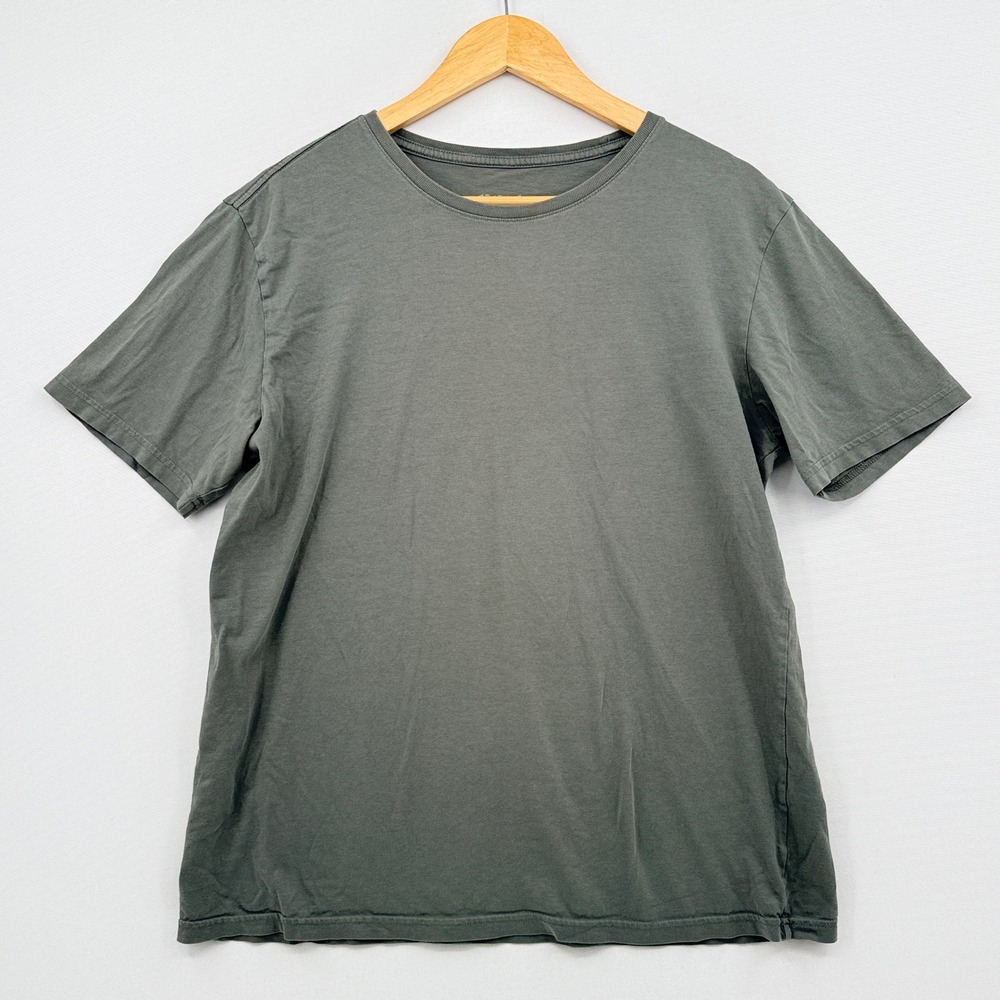 Pact T-Shirt Mens Medium Green Organic Cotton Short Sleeve Minimalist Gorpcore